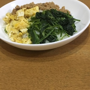 冷蔵庫にあるものでササッと鶏そぼろ丼